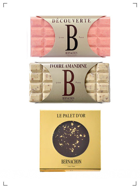 Bernachon 2 TABLETTES ET BOUCHEE PALET D'OR, タブレット2枚＆ブーシェ パレドール ベルナシオン