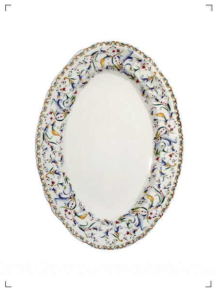 Gien TOSCANA PLAT OVALE, トスカーナ オーバルプレート ジアン