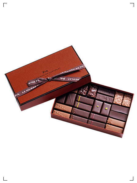 La Maison du Chocolat COFFRET MAISON NOIR ET LAIT 24 CHOCOLATS, コフレ メゾン ボンボンショコラ アソート 24個入り ラ メゾン デュ ショコラ