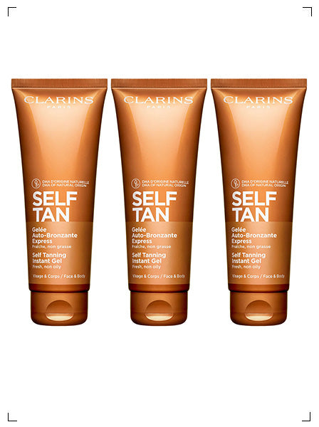 Clarins GELEE AUTO-BRONZANTE EXPRESS, セルフタンニング インスタント ジェル 3本セット クラランス