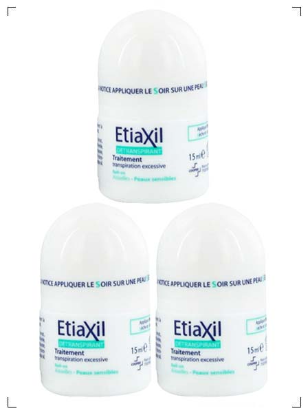 Etiaxil DETRANSPIRANT / PEAUX SENSIBLES 3 PIECES, デトランスピラン 敏感肌用 3個セット エティアキシル