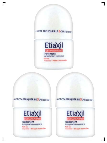 Etiaxil DETRANSPIRANT / PEAUX NORMAL 3 PIECES, デトランスピラン 普通肌用  3個セット エティアキシル
