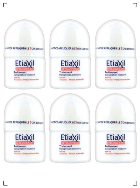 Etiaxil DETRANSPIRANT / PEAUX NORMAL 6 PIECES, デトランスピラン 普通肌用 6個セット エティアキシル