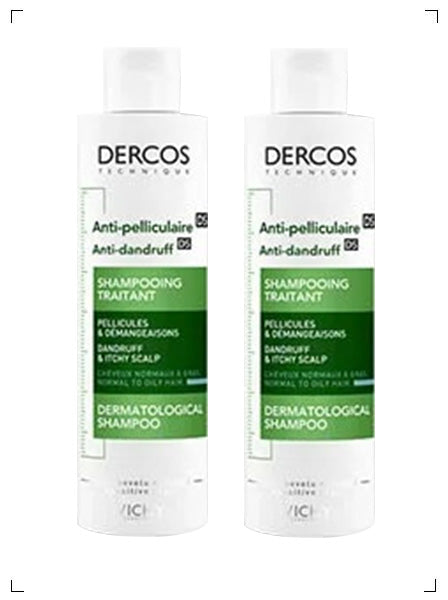Vichy DERCOS SHAMPOOING ANTI-PELLICULAIRE DS, デルコス シャンプー アンチペリキュレール 2本セット ヴィッシー