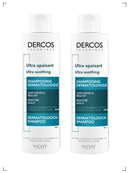 Vichy DERCOS SHAMPOOING ULTRA APAISANT, デルコス シャンプー ウルトラアペザン 2本セット ヴィッシー