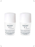 Vichy DEODORANT ANTI TRANSPIRANT 48H PEAU SENSIBLE OU EPILEE 2PCS, デオドラント 超敏感肌脱毛直後用 48H ロールタイプ 2個セット ヴィッシー