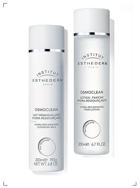 Esthederm OSMOCLEAN LAIT DEMAQUILLANT ET LOTION, オスモクリーン モイスチャー クレンジング ミルク ＆ モイスチャー ローション エステダム