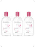 Bioderma CREALINE H2O SOLUTION MICELLAIRE X 3 PIECES, サンシビオ H2O 3本セット ビオデルマ