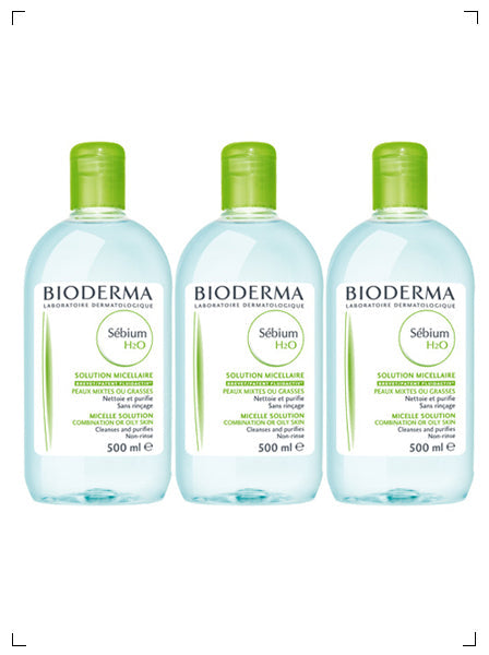 Bioderma SEBIUM H2O X  3 PIECES, セビウムH2O  クレンジングウォーター 3本セット ビオデルマ