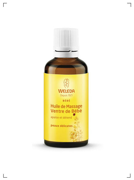 Weleda HUILE DE MASSAGE VENTRE DE BEBE, 赤ちゃんのお腹用 マッサージオイル ヴェレダ