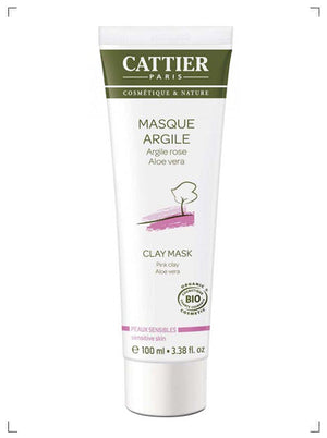 Cattier MASQUE A L'ARGILE ROSE, クレイパック 乾燥肌用 カティエ