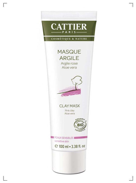 Cattier MASQUE A L'ARGILE ROSE, クレイパック 乾燥肌用 カティエ