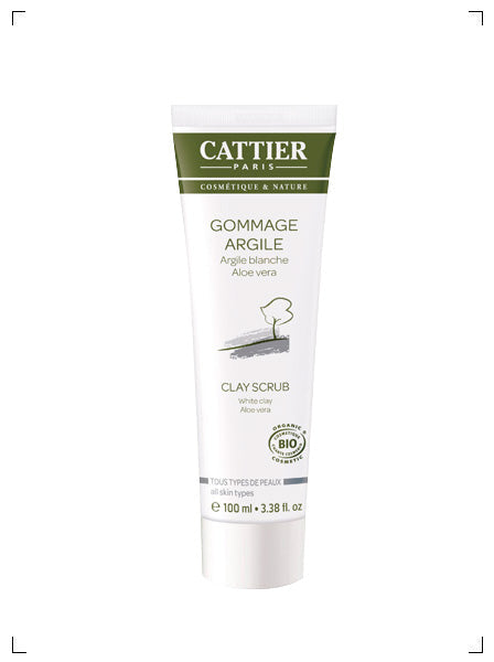 Cattier GOMMAGE A L'ARGILE BLANCHE, フェイシャル スクラブ カティエ