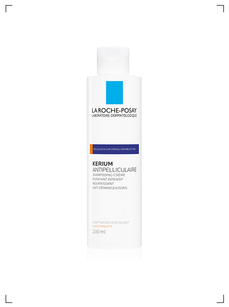 La Roche Posay KERIUM PELLICULES CUIR CHEVELU SENSIBLE ET SEC SHAMPOOING CREME ANTIPELLICULAIRE, ケリウム シャンプー 乾燥性フケ用 ラ ロッシュ ポゼ