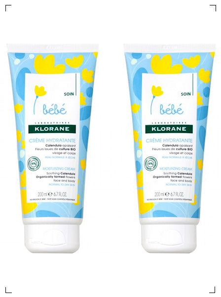 Klorane BEBE CREME HYDRATANTE, ベビー用 ボディクリーム 2本セット クロラーヌ