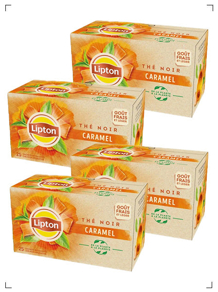Lipton THE NOIR CARAMEL, ブラックティー キャラメル 4箱セット リプトン