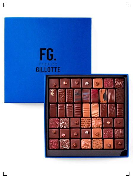 Fabrice Gillotte LE COFFRET BLEU 90PIECES, アソート ショコラ 90個入り ファブリス ジロット