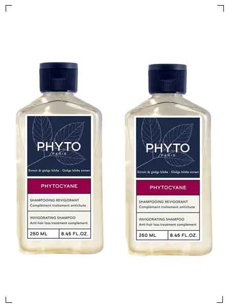 Phyto PHYTOCYANE SHAMPOOING, フィトシアン シャンプー 2本セット フィト