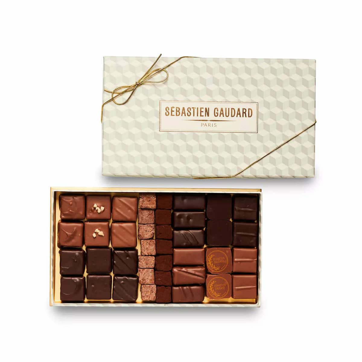 BOITE CARREAUX DE CHOCOLAT ASSORTIMENT 32PIECES