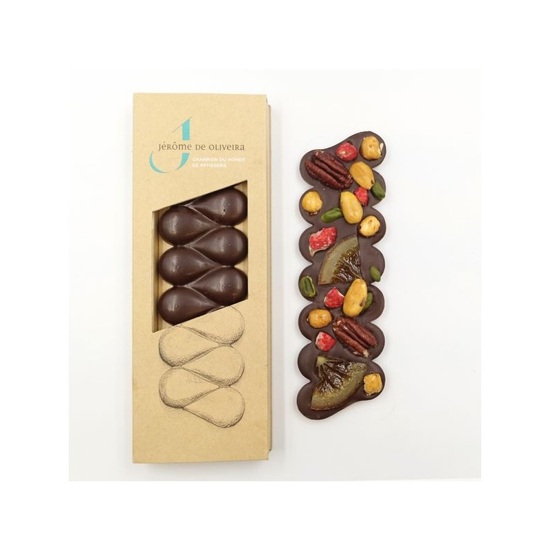 TABLETTE NOIR MENDIANTS 90g x 2