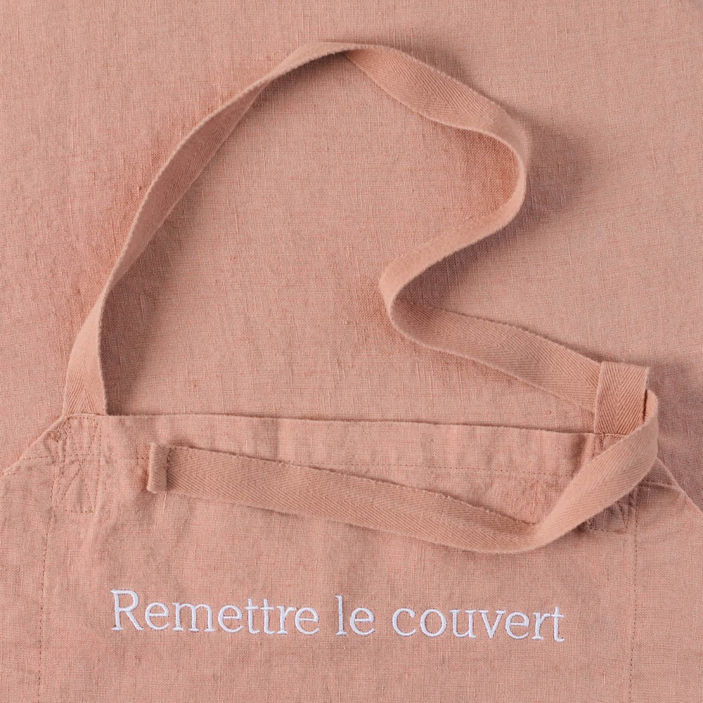 MERCI | Merci x Our Place - Tablier en lin lavé - Rose Argile
