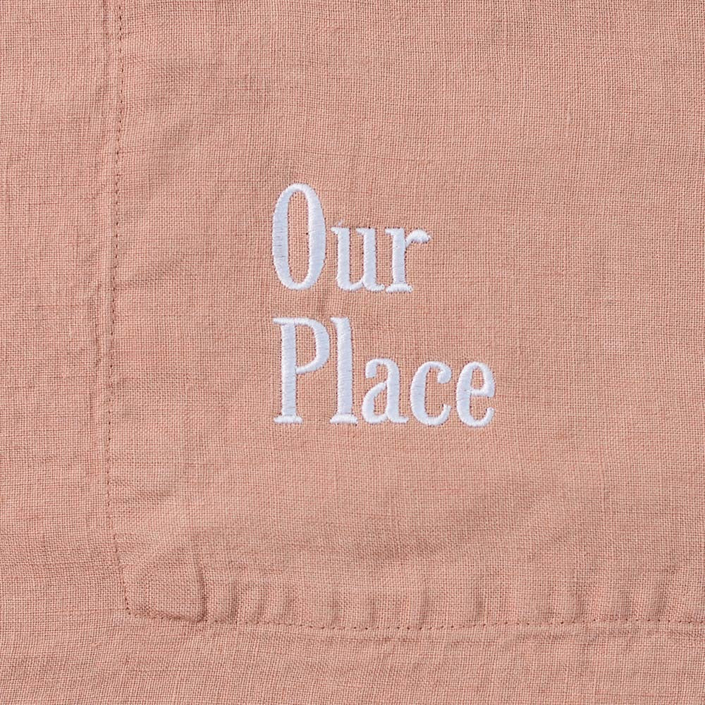 MERCI | Merci x Our Place - Tablier en lin lavé - Rose Argile