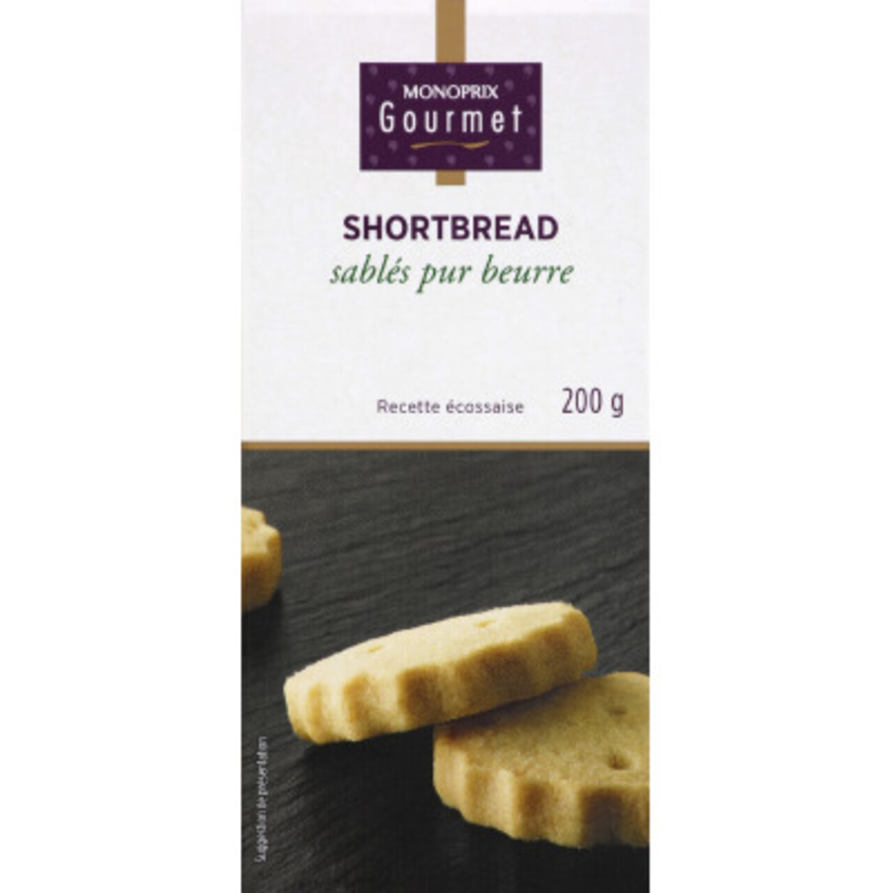 MONOPRIX GOURMET SHORTBREAD SABLÉS PUR BEURRE 200G x 3