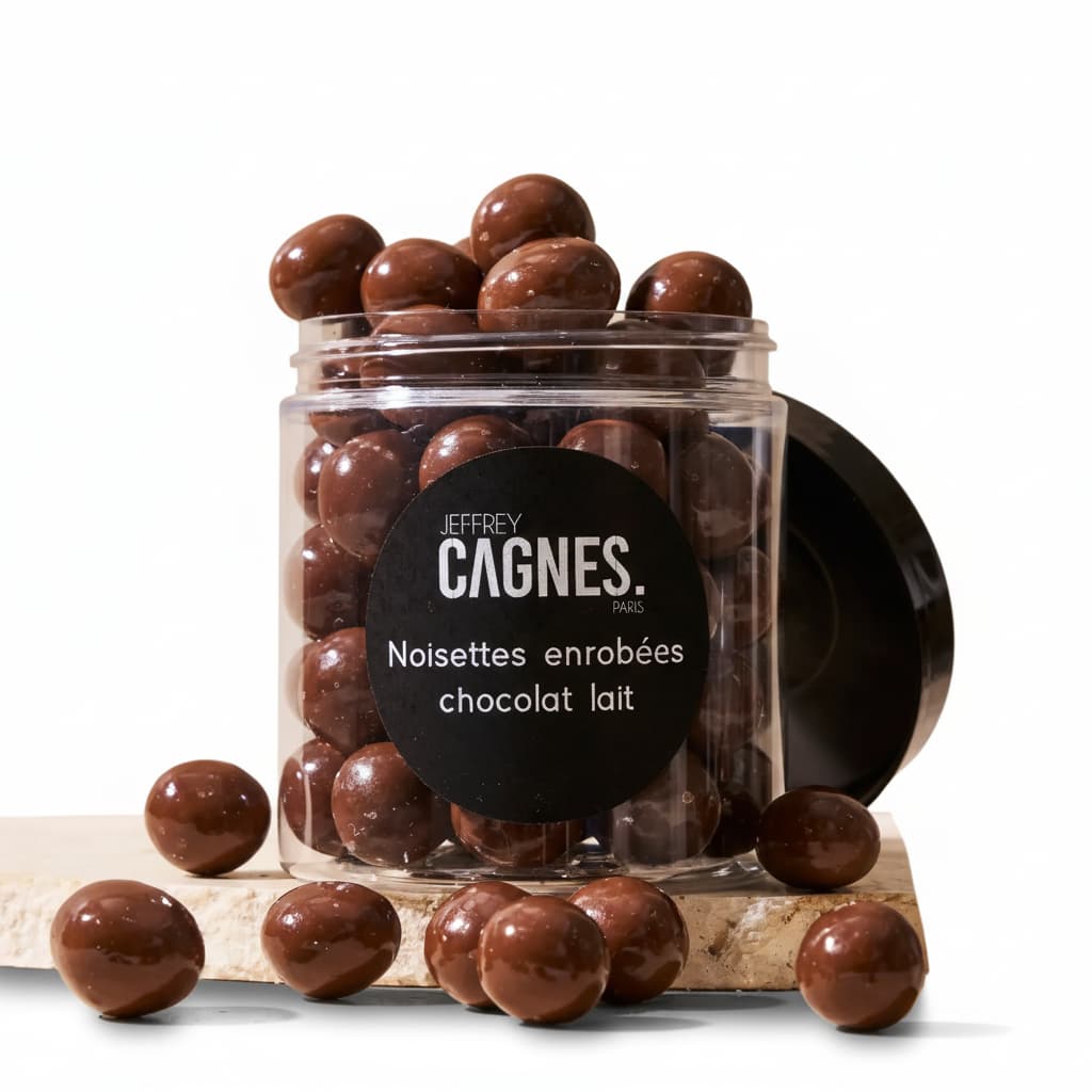 Noisettes enrobées au chocolat set