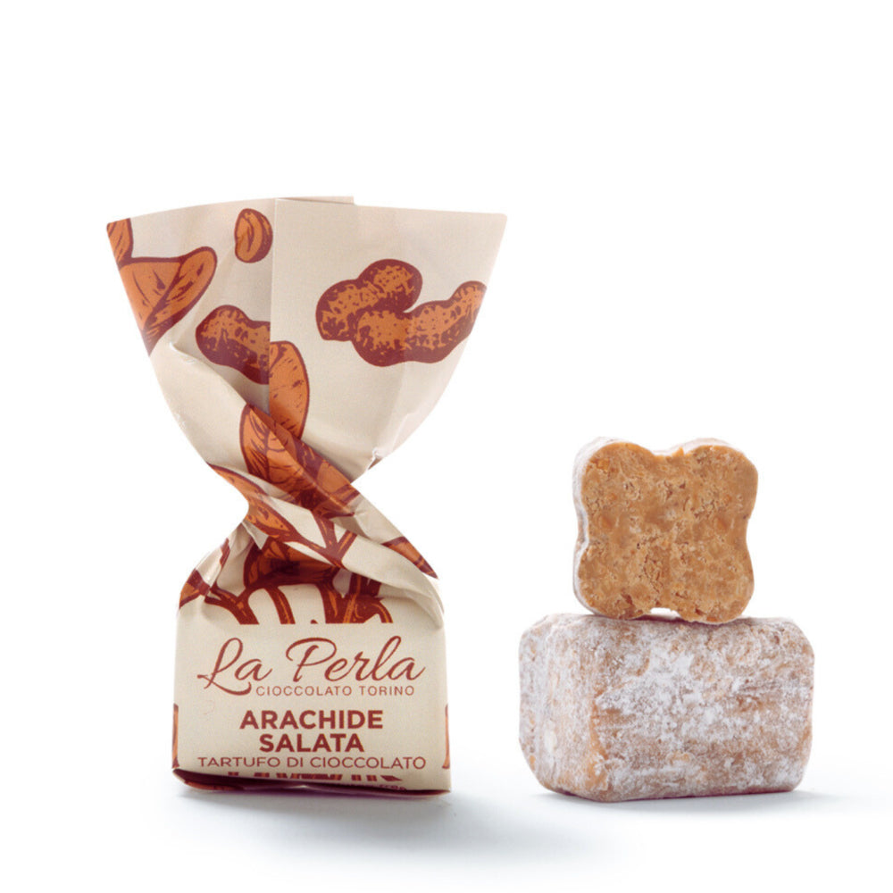 La Perla di Torino Truffe au chocolat blanc à l'arachide salée 200g