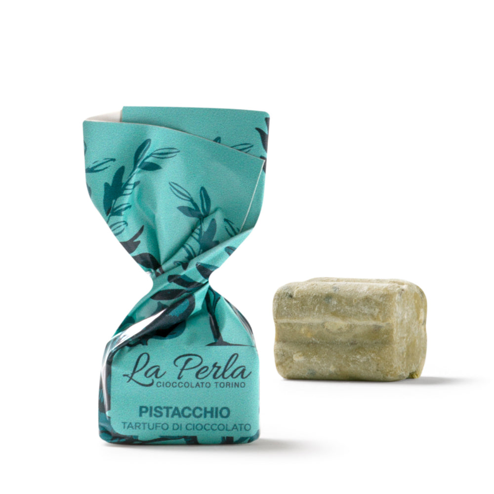 La Perla di Torino Truffe au chocolat blanc aux pistaches 200g