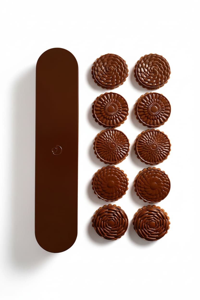 Milk chocolate biscuit collection
