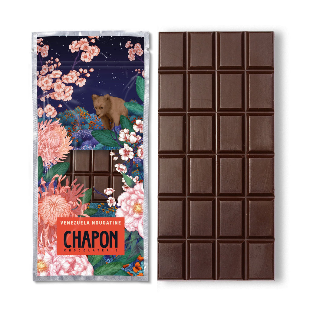 TABLETTE DE CHOCOLAT NOIR VÉNÉZUELA NOUGATINE