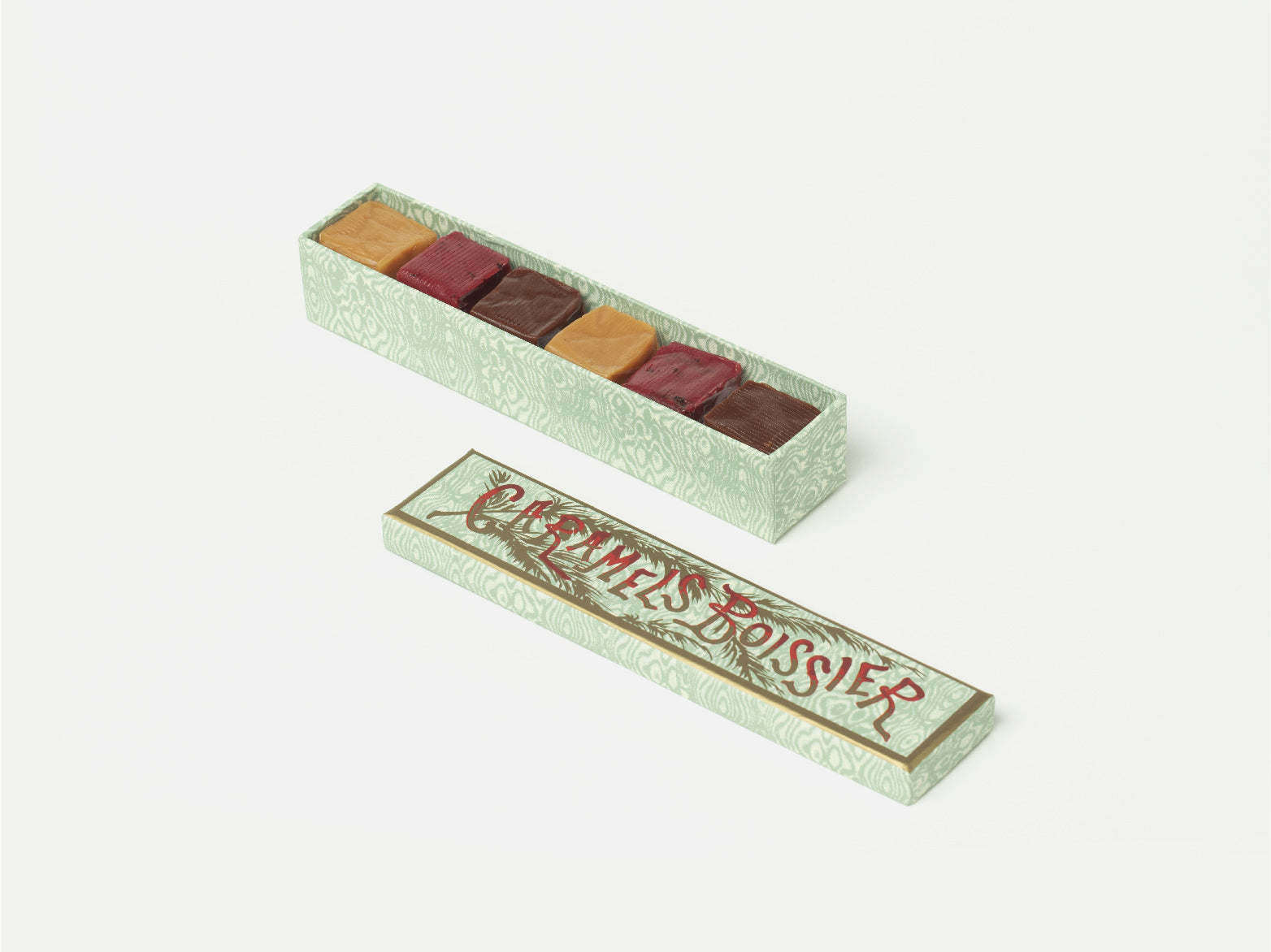 CARAMELS VANILLE, CHOCOLAT ET FRAMBOISE