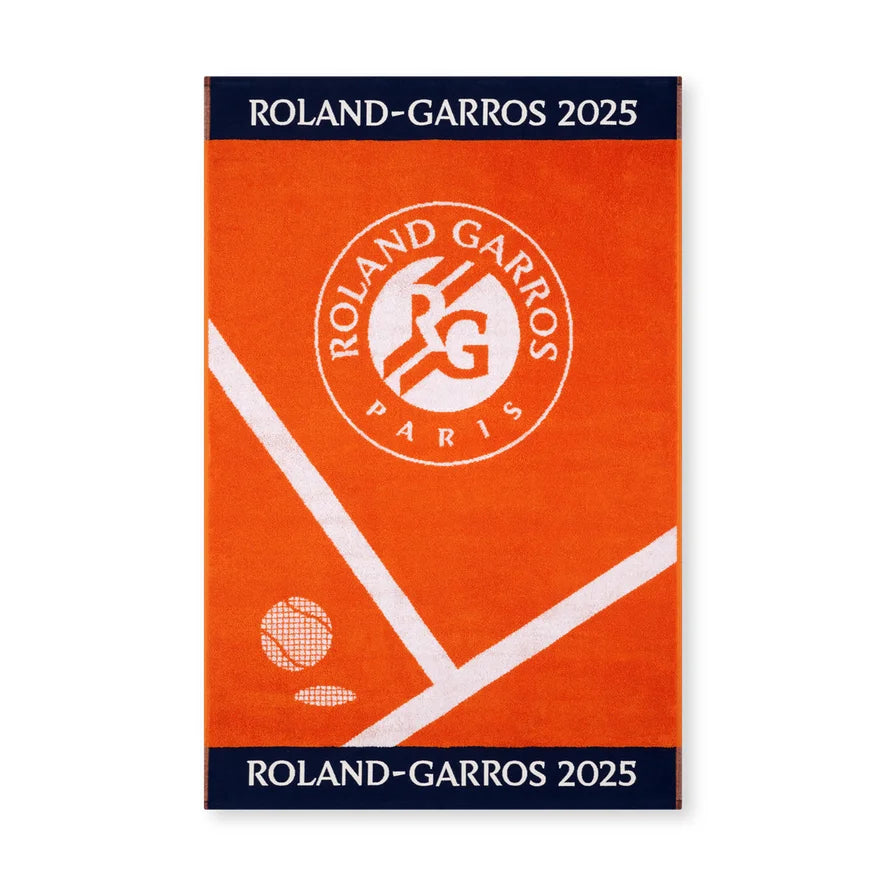 SERVIETTE OFFICIELLE ROLAND GARROS TERRE BATTUE