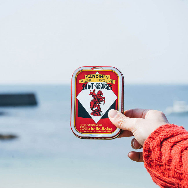 La Belle Iloise Sardines à l'Huile d'olive Saint-Georges 4 boîtes de 115g