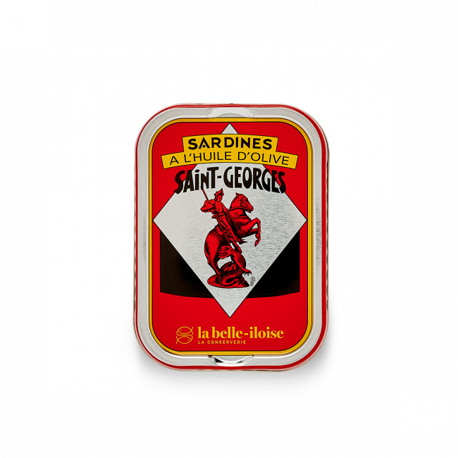 La Belle Iloise Sardines à l'Huile d'olive Saint-Georges 4 boîtes de 115g