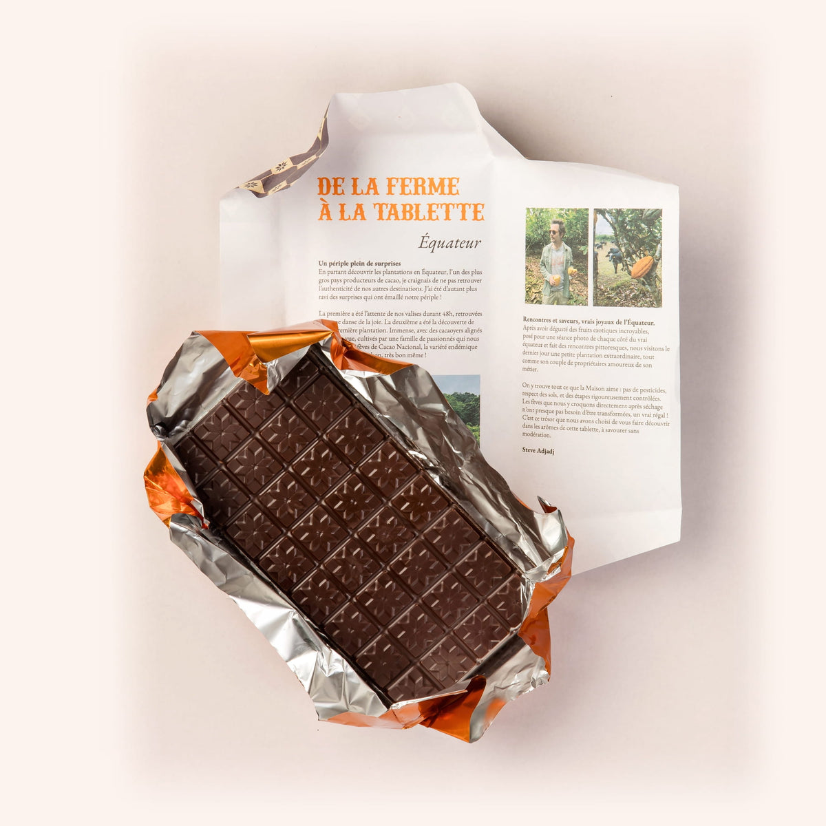 TABLETTE CHOCOLAT ÉQUATEUR 70%