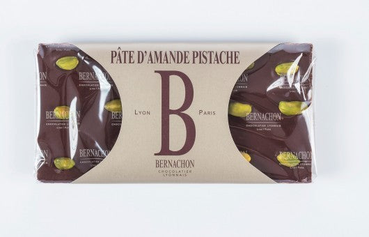 TABLETTES-NOIR PATE D'AMANDE PISTACHE