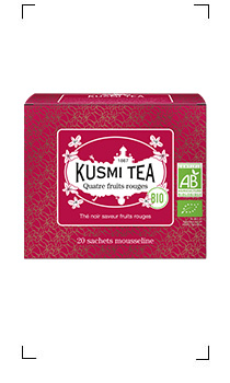 Kusmi Tea / QUATRE FRUITS ROUGES BIO 20 SACHETS MOUSSELINES