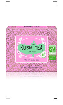 Kusmi Tea / THE VERT ROSE BIO 20 SACHETS MOUSSELINES