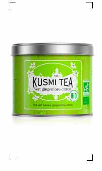 Kusmi Tea / THE VERT GINGEMBRE CITRON BIO BOITE METAL