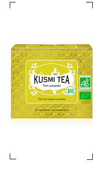 Kusmi Tea / THE VERT A L'AMANDE  20 SACHETS MOUSSELINES