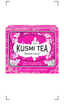 Kusmi Tea / SWEET LOVE 20 SACHETS MOUSSELINES