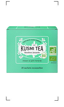 Kusmi Tea / ROOIBOS AMANDE BIO 20 SACHETS MOUSSELINES