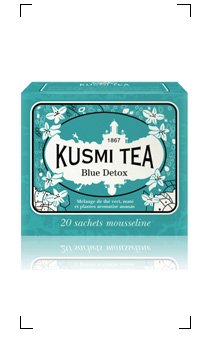 Kusmi Tea / BLUE DETOX 20 SACHETS MOUSSELINES