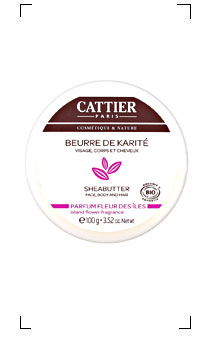Cattier / BEURRE DE KARITE PARFUM FLEUR DES ILES