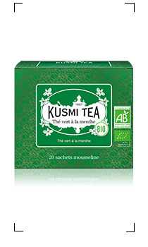 Kusmi Tea / THE VERT A LA MENTHE BIO 20 SACHETS MOUSSELINES