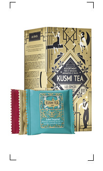 Kusmi Tea / COFFRET LES EPICES BOITE DE 24 SACHETS ENVELOPPES