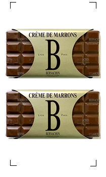 Bernachon / 2 TABLETTES-LAIT CREME DE MARRONS