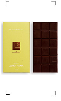 LB Le Chocolat / TABLETTE PRALINE PISTACHE